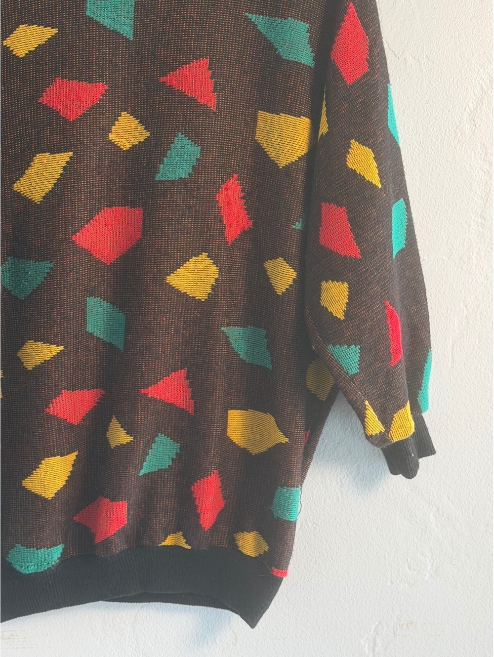 Vintage Geometric Pattern Acrylic Sweater - Picture 4 of 7